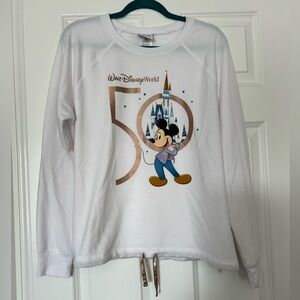 Official Disney Parks 50th Anniversary pullover top size L
